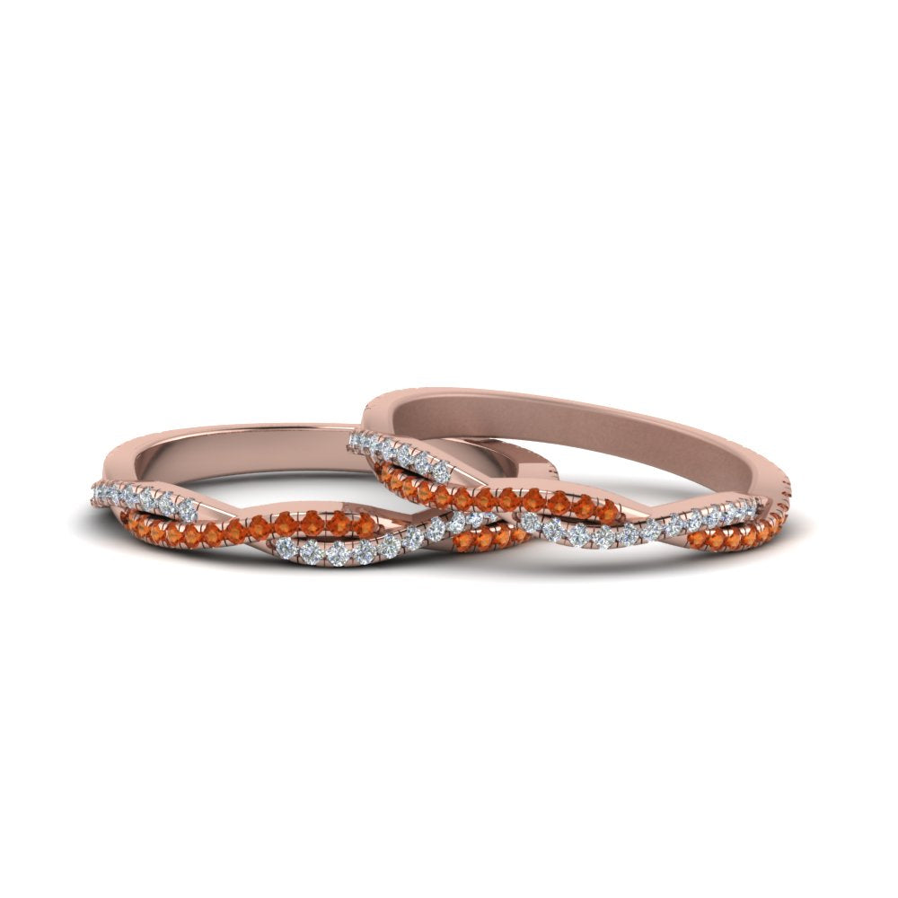 pave-twisted-diamond-lesbian-band-with-orange-sapphire-in-14K-rose-gold-FDLG8233BGSAOR-NL-RG