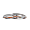 Load image into Gallery viewer, pave-twisted-diamond-lesbian-band-with-orange-sapphire-in-950-Platinum-FDLG8233BGSAOR-NL-WG
