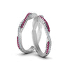 Load image into Gallery viewer, pave-twisted-diamond-lesbian-band-with-pink-sapphire-in-950-Platinum-FDLG8233BGSADRPI-NL-WG