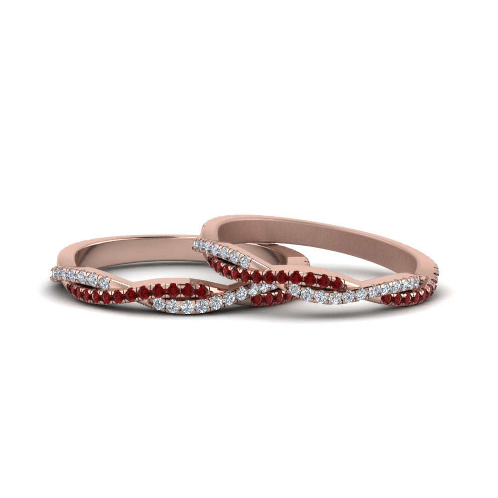 pave-twisted-diamond-lesbian-band-with-ruby-in-14K-rose-gold-FDLG8233BGRUDR-NL-RG