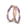 Load image into Gallery viewer, pave-twisted-diamond-lesbian-band-with-violac-topaz-in-14K-rose-gold-FDLG8233BGVITO-NL-RG