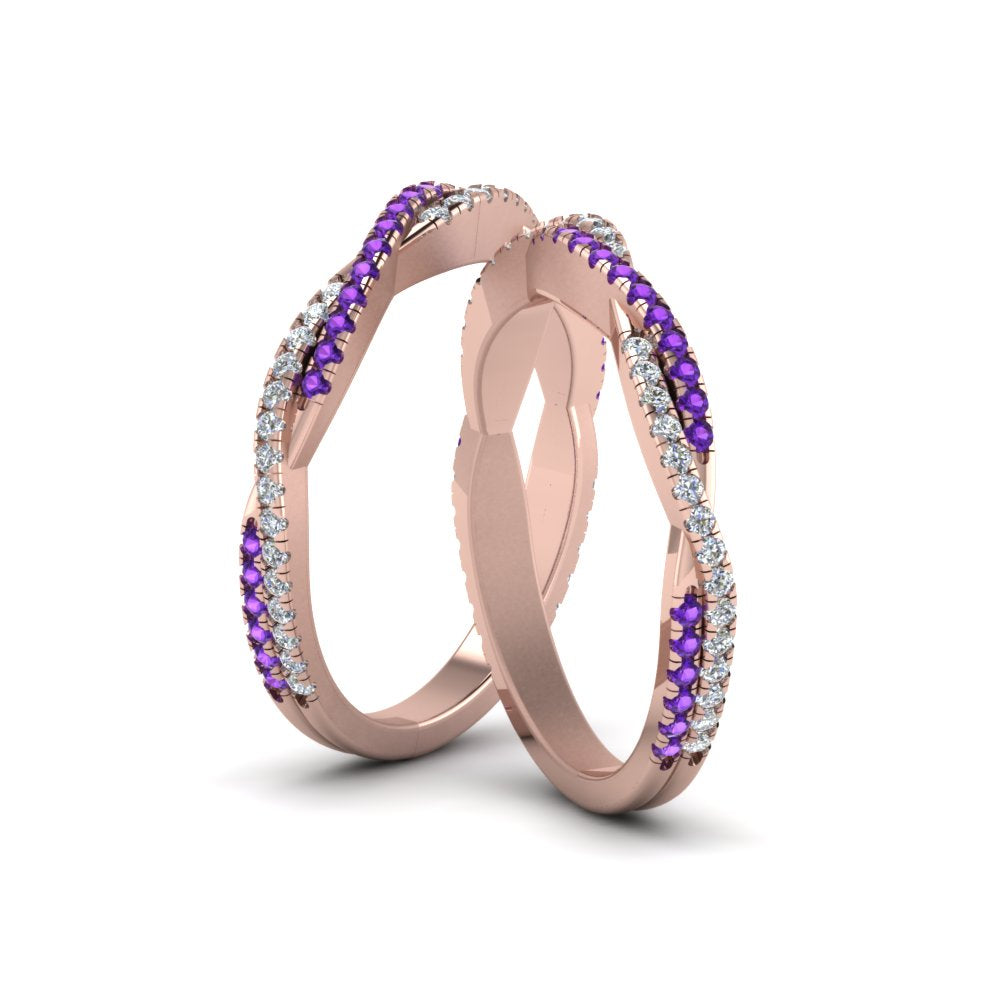 pave-twisted-diamond-lesbian-band-with-violac-topaz-in-14K-rose-gold-FDLG8233BGVITO-NL-RG