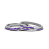 Load image into Gallery viewer, pave-twisted-diamond-lesbian-band-with-violac-topaz-in-950-Platinum-FDLG8233BGVITO-NL-WG