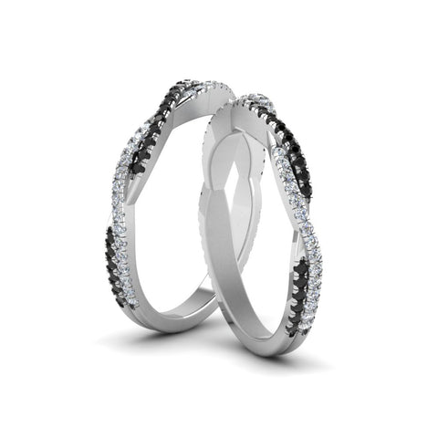 pave-twisted-lesbian-band-with-black-diamond-in-14K-white-gold-FDLG8233BGBLACK-NL-WG