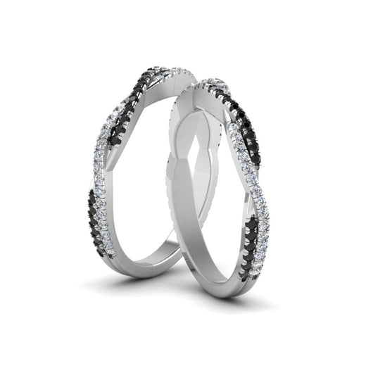 pave-twisted-lesbian-band-with-black-diamond-in-14K-white-gold-FDLG8233BGBLACK-NL-WG