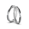Load image into Gallery viewer, pave-twisted-lesbian-band-with-black-diamond-in-950-Platinum-FDLG8233BGBLACK-NL-WG