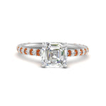 Load image into Gallery viewer, pave-under-halo-asscher-orange-sapphire-engagement-ring-in-white-gold-FD10060ASRGSAOR-NL-WG.jpg?v=1770718242