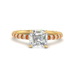 Load image into Gallery viewer, pave-under-halo-asscher-orange-sapphire-engagement-ring-in-yellow-gold-FD10060ASRGSAOR-NL-YG.jpg?v=1770718242