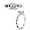 Load image into Gallery viewer, pave-under-halo-asscher-ruby-engagement-ring-in-white-gold-FD10060ASRGRUDRANGLE3-NL-WG.jpg?v=1770718243