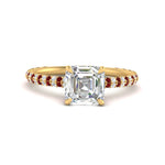 Load image into Gallery viewer, pave-under-halo-asscher-ruby-engagement-ring-in-yellow-gold-FD10060ASRGRUDR-NL-YG.jpg?v=1770718242