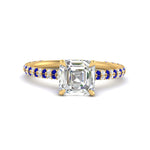 Load image into Gallery viewer, pave-under-halo-asscher-sapphire-engagement-ring-in-yellow-gold-FD10060ASRGSABL-NL-YG.jpg?v=1770718242