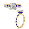 Load image into Gallery viewer, pave-under-halo-asscher-sapphire-engagement-ring-in-yellow-gold-FD10060ASRGSABLANGLE3-NL-YG.jpg?v=1770718242
