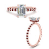 Load image into Gallery viewer, pave-under-halo-emerald-cut-ruby-engagement-ring-in-rose-gold-FD10060EMRGRUDRANGLE3-NL-RG.jpg?v=1770718290