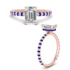 Load image into Gallery viewer, pave-under-halo-emerald-cut-sapphire-engagement-ring-in-rose-gold-FD10060EMRGSABLANGLE3-NL-RG_13413a31-cafd-4345-b993-770e6c0813f2.jpg?v=1770718301