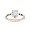 Load image into Gallery viewer, pave-under-halo-pear-emerald-engagement-ring-in-rose-gold-FD10060PERGEMGRANGLE5-NL-RG.jpg?v=1770718381