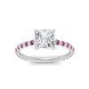 Load image into Gallery viewer, pave-under-halo-princess-cut-pink-sapphire-engagement-ring-in-white-gold-FD10060PRRGSADRPIANGLE5-NL-WG_de5a7787-75ec-4750-a0d7-a726fa4bdb51.jpg?v=1770718420