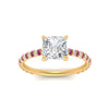 Load image into Gallery viewer, pave-under-halo-princess-cut-pink-sapphire-engagement-ring-in-yellow-gold-FD10060PRRGSADRPIANGLE5-NL-YG.jpg?v=1770718407