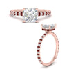 Load image into Gallery viewer, pave-under-halo-princess-cut-ruby-engagement-ring-in-rose-gold-FD10060PRRGRUDRANGLE3-NL-RG_473beb51-669c-419b-b983-ec3ffbb998f3.jpg?v=1770718419