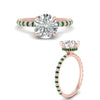 Load image into Gallery viewer, pave-under-halo-round-emerald-engagement-ring-in-rose-gold-FD10060RORGEMGRANGLE3-NL-RG_b073075c-2642-4cb3-bf88-0e1e62189b28.jpg?v=1770718464
