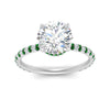 Load image into Gallery viewer, pave-under-halo-round-emerald-engagement-ring-in-white-gold-FD10060RORGEMGRANGLE5-NL-WG_0436da62-d5eb-4c4b-801f-3471b0c43fb8.jpg?v=1770718463