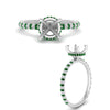 Load image into Gallery viewer, pave-under-halo-semi-mount-emerald-engagement-ring-in-white-gold-FD10060SMRGEMGRANGLE3-NL-WG.jpg?v=1770717133