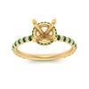 Load image into Gallery viewer, pave-under-halo-semi-mount-emerald-engagement-ring-in-yellow-gold-FD10060SMRGEMGRANGLE5-NL-YG.jpg?v=1770717133