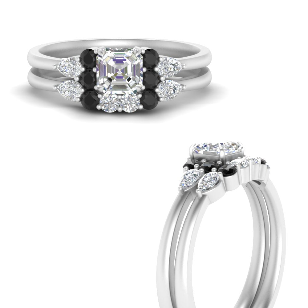 pear-accent-black-diamond-asscher-cut-wedding-ring-set-in-FD9289ASGBLACK-ANGLE3-NL-WG