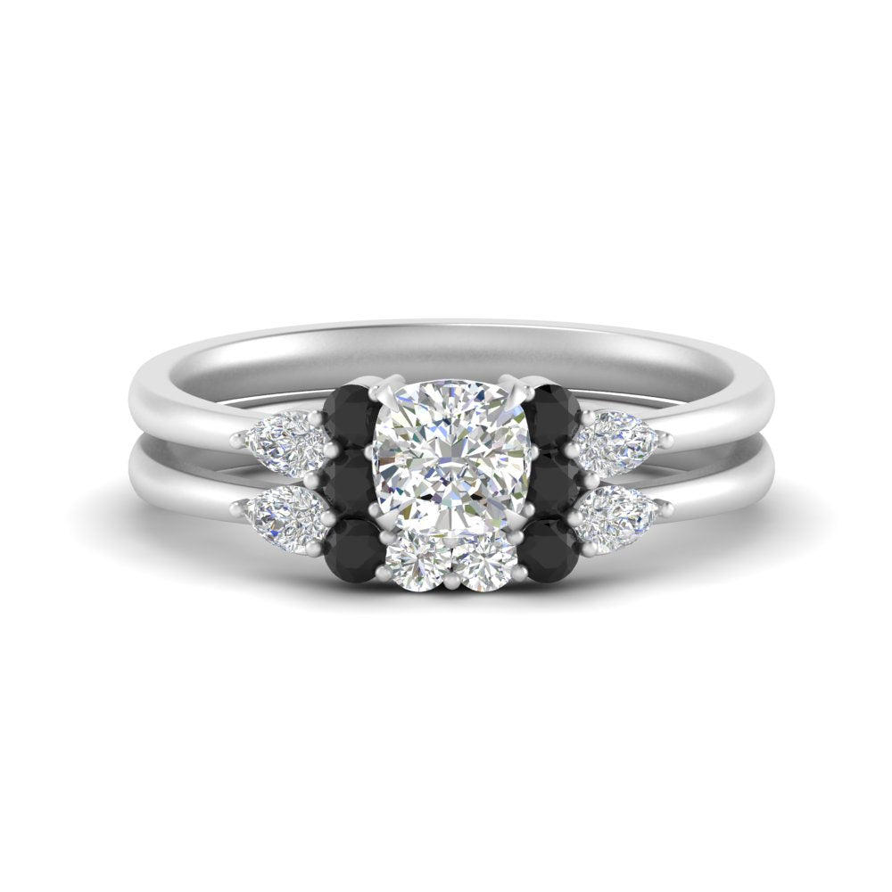 pear-accent-black-diamond-cushion-cut-wedding-ring-set-in-FD9289CUGBLACK-ANGLE3-NL-WG