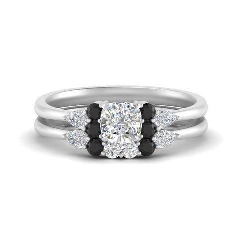 pear-accent-black-diamond-cushion-cut-wedding-ring-set-in-FD9289CUGBLACK-ANGLE3-NL-WG