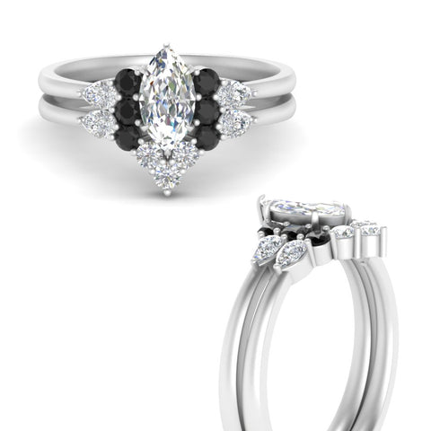 pear-accent-black-diamond-marquise-cut-wedding-ring-set-in-FD9289MQGBLACK-ANGLE3-NL-WG