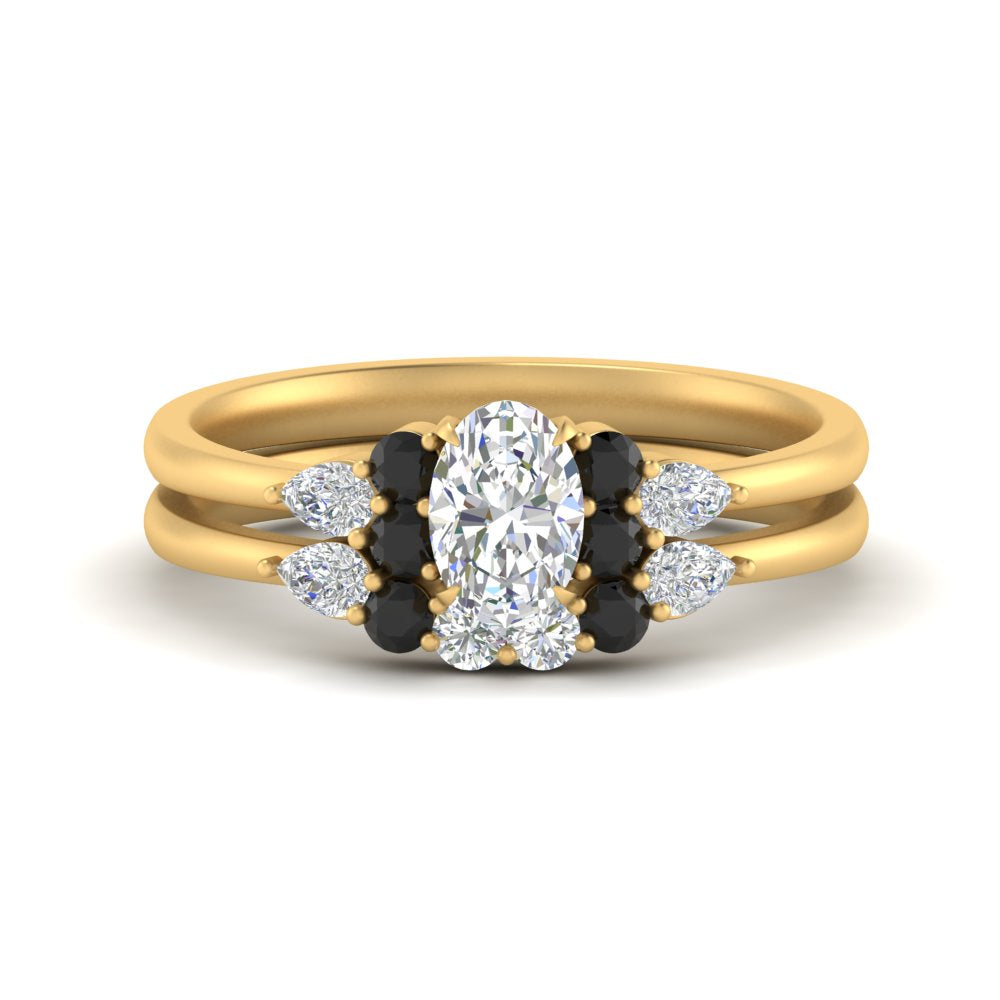 pear-accent-black-diamond-oval-shaped-wedding-ring-set-in-FD9289OVGBLACK-ANGLE3-NL-YG