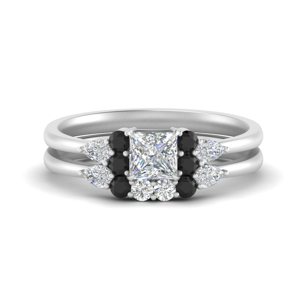 pear-accent-black-diamond-princess-cut-wedding-ring-set-in-FD9289PRGBLACK-ANGLE3-NL-WG
