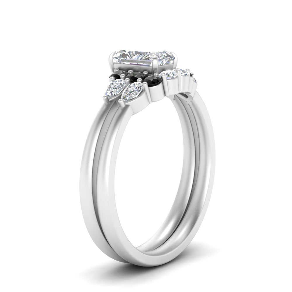 pear-accent-black-diamond-radiant-cut-wedding-ring-set-in-FD9289RAGBLACK-ANGLE3-NL-WG