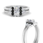 Load image into Gallery viewer, pear-accent-black-diamond-radiant-cut-wedding-ring-set-in-FD9289RAGBLACK-ANGLE3-NL-WG
