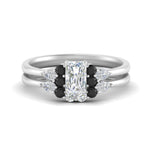 Load image into Gallery viewer, pear-accent-black-diamond-radiant-cut-wedding-ring-set-in-FD9289RAGBLACK-ANGLE3-NL-WG
