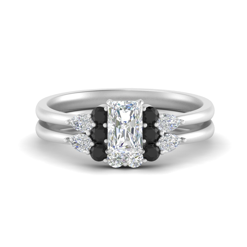 pear-accent-black-diamond-radiant-cut-wedding-ring-set-in-FD9289RAGBLACK-ANGLE3-NL-WG