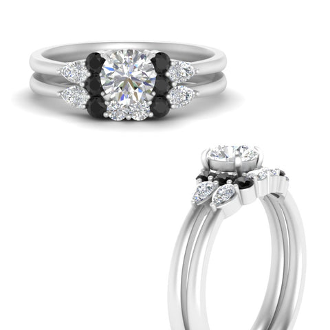 pear-accent-black-diamond-round-cut-wedding-ring-set-in-FD9289ROGBLACK-ANGLE3-NL-WG
