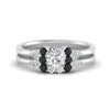 Load image into Gallery viewer, pear-accent-black-diamond-round-cut-wedding-ring-set-in-FD9289ROGBLACK-ANGLE3-NL-WG