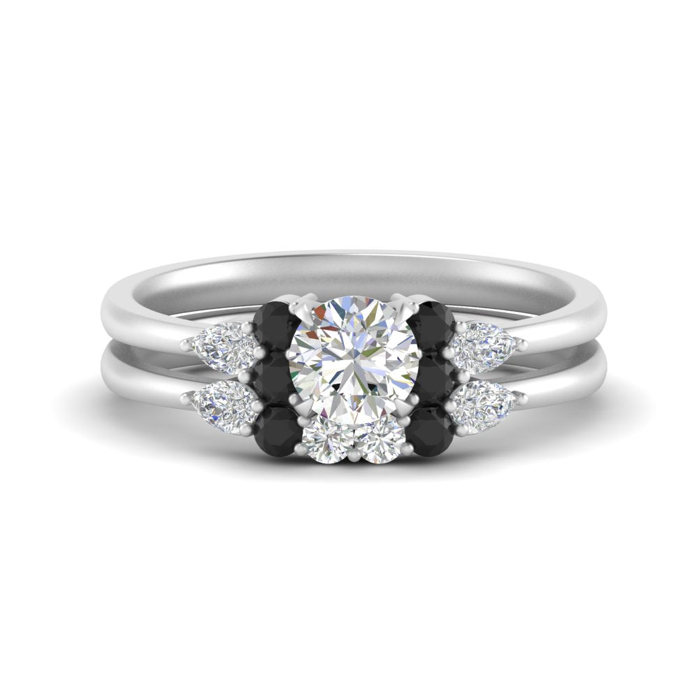 pear-accent-black-diamond-round-cut-wedding-ring-set-in-FD9289ROGBLACK-ANGLE3-NL-WG