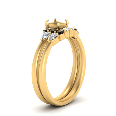 pear-accent-black-diamond-semi-mount-wedding-ring-set-in-FD9289SMGBLACK-ANGLE3-NL-YG