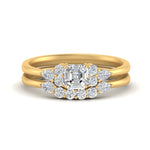Load image into Gallery viewer, pear-accent-diamond-asscher-cut-wedding-ring-set-in-FD9289AS-ANGLE3-NL-YG
