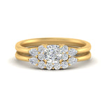 Load image into Gallery viewer, pear-accent-diamond-cushion-cut-wedding-ring-set-in-FD9289CU-ANGLE3-NL-YG
