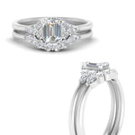 Load image into Gallery viewer, pear-accent-diamond-emerald-cut-wedding-ring-set-in-FD9289EM-ANGLE3-NL-WG
