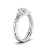 Load image into Gallery viewer, pear-accent-diamond-oval-shaped-wedding-ring-set-in-FD9289OV-ANGLE3-NL-WG
