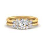 Load image into Gallery viewer, pear-accent-diamond-round-cut-wedding-ring-set-in-FD9289RO-ANGLE3-NL-YG
