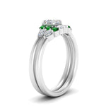 Load image into Gallery viewer, pear-accent-emerald-asscher-cut-wedding-ring-set-in-FD9289ASGEMGR-ANGLE3-NL-WG
