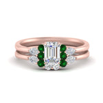 Load image into Gallery viewer, pear-accent-emerald-emerald-cut-wedding-ring-set-in-FD9289EMGEMGR-ANGLE3-NL-RG

