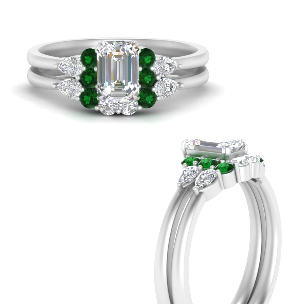 pear-accent-emerald-emerald-cut-wedding-ring-set-in-FD9289EMGEMGR-ANGLE3-NL-WG