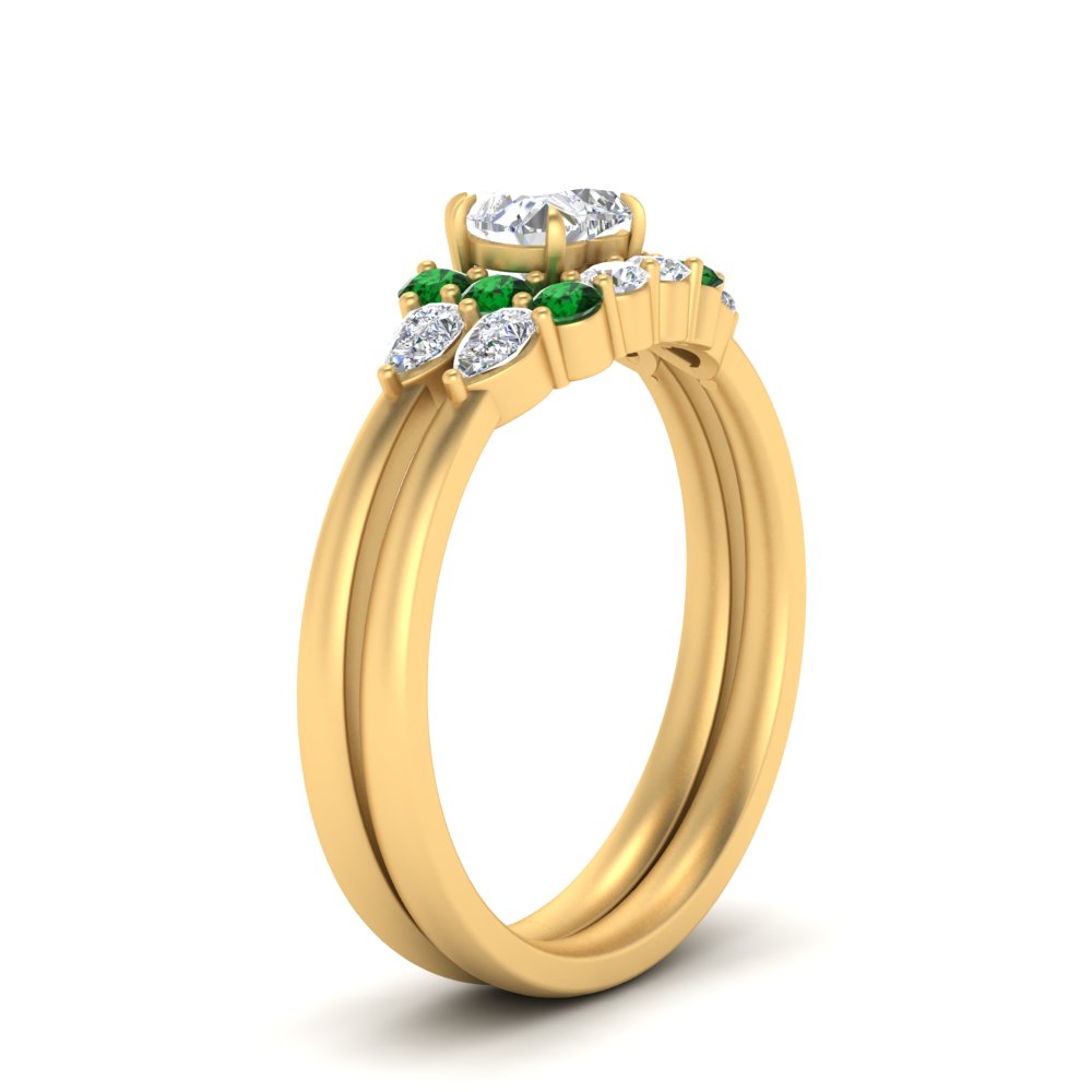 pear-accent-emerald-heart-shaped-wedding-ring-set-in-FD9289HTGEMGR-ANGLE3-NL-YG