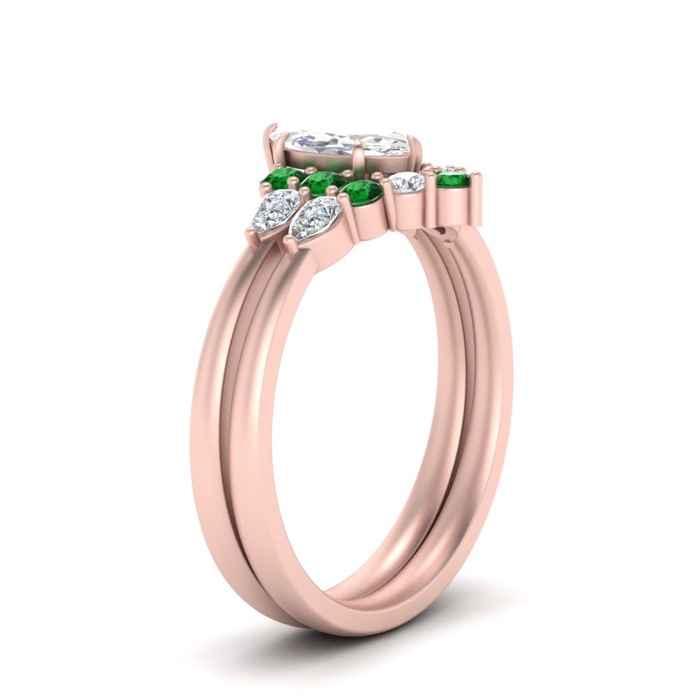 pear-accent-emerald-marquise-cut-wedding-ring-set-in-FD9289MQGEMGR-ANGLE3-NL-RG